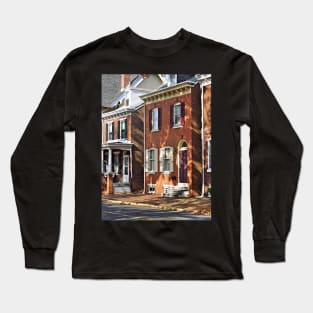 New Castle DE - Row of Townhouses Long Sleeve T-Shirt